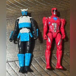 Power Rangers Action Figures – Samurai Blue & Beast Morphers Red